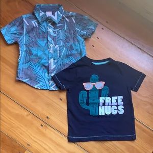 SALE 3/$40 Gymboree Free Hugs Shirt Bundle